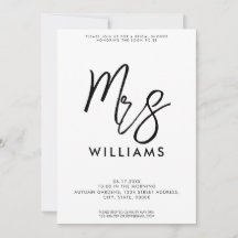 シンプル モダン ミニマリスト ブライズシャワー