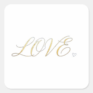 シンプル モダン ミニマリスト LOVE ステッカー