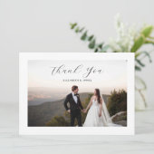 シンプル モダン ミニマル おしゃれ スクリプト ありがとう サンキューカード (スタンド正面)