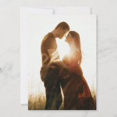 シンプル モダン ミニマル フォト ベビーシャワー 招待状 (裏面)