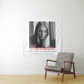 シンプル モダン ミニマル 卒業写真 タペストリー (インサイチュ)