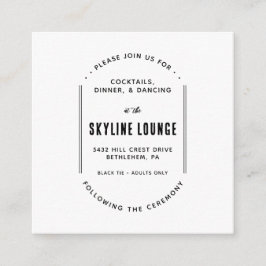 シンプル モダン ミニマル 封筒カード エンクロージャーカード