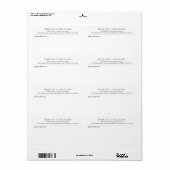 シンプル モダン メール便 送り状 会社名 ラベル (フルシート)