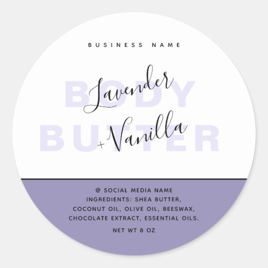 シンプル モダン ラグジュアリー タイポグラフィ製品 クラシックr ラウンドシール (正面)