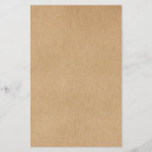 シンプル モダン ラスティック クラフト サロン サービス メニュー (裏面)