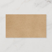 シンプル モダン ラスティック クラフト 予約カード (裏面)