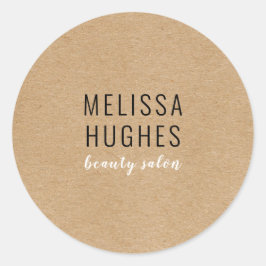 シンプル モダン ラスティック ビジネス ラウンドシール