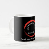 シンプル モダン 企業 ロゴ ビジネス コーヒーマグカップ (正面左)
