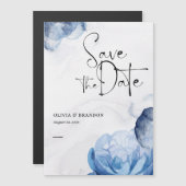 シンプル モダン 保存日付 マグネット招待状 (正面/裏面)