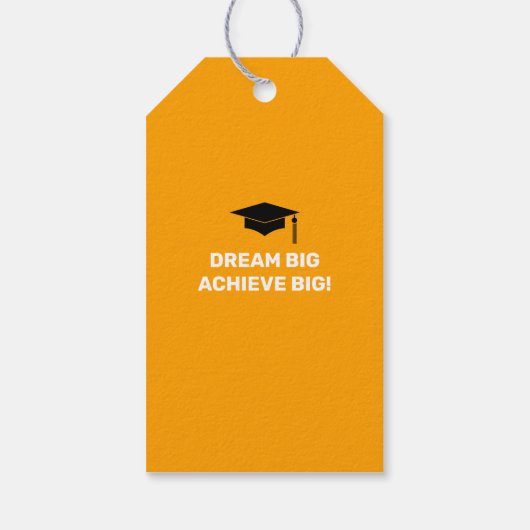 シンプル モダン 卒業おめでとう ギフトタグ (裏面)