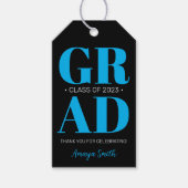 シンプル モダン 卒業おめでとう ギフト タグ (正面)