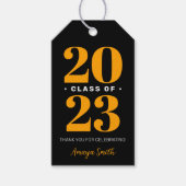 シンプル モダン 卒業おめでとう ギフト タグ (正面)