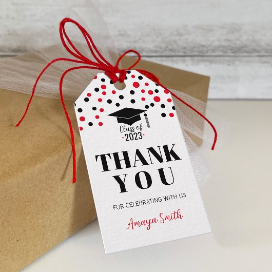 シンプル モダン 卒業おめでとう ギフト タグ