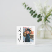 シンプル モダン 卒業 エンクロージャーカード (スタンド正面)