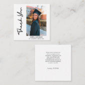 シンプル モダン 卒業 エンクロージャーカード (正面/裏面)