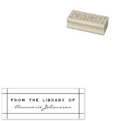 シンプル モダン 図書館 カスタム名 書籍 ラバースタンプ (押印)