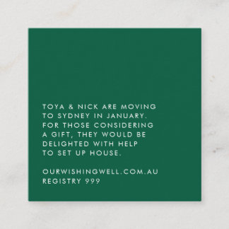 シンプル モダン 封筒カード エンクロージャーカード