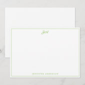 シンプル モダン 手書き カリグラフィー トップ ノート (正面/裏面)