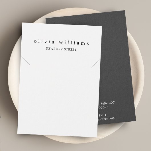 シンプル モダン 白 ネックレス ブレスレット ディスプレイ カード