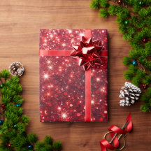 シンプル モダン 赤 ラメ クリスマス