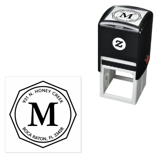 シンプル モダン 返信先 きれいな カスタム デザイン セルフインキングスタンプ (インサイチュ)