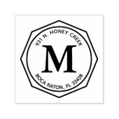 シンプル モダン 返信先 きれいな カスタム デザイン セルフインキングスタンプ (デザイン)