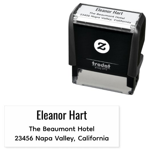 シンプル モダン 返信先 自己印字スタンプ セルフインキングスタンプ (インサイチュ)