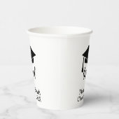 シンプル モダン 黒と白 パーティーカップ (右)