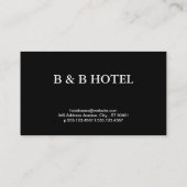 シンプル | モノグラム（ブラック） 名刺 (裏面)