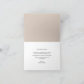 シンプル モノグラム ボックス 4 枚 マルチ フォト モダン ウェディング サンキューカード (内部)