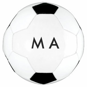 シンプル モノグラム 名前 文字 メンズ ミニマル テイスト サッカーボール