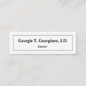 シンプル、ライトは、及び専門の名刺きれいになります スキニー名刺 (正面)