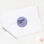 シンプル ライラック ビジネス 御礼 ラウンドシール (封筒)