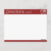 シンプル ラインなし 赤 レシピ ポストカード (裏面)