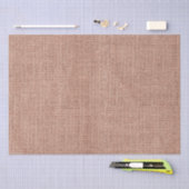 シンプル リアルな麻布風 ラスティック フェミニン ブラッシュ ピンク 薄葉紙 (クラフト)