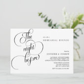 シンプル |リハーサルディナー 招待状 (スタンド正面)