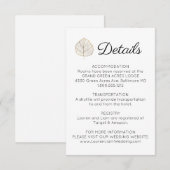 シンプル リーフ 封入カード エンクロージャーカード (正面/裏面)