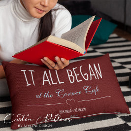 シンプル・レッド　ホエア・イット・オール・ビギャン　アニバーサリー アクセントクッション