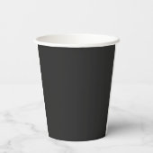 シンプル ロゴ QR コード ビジネス ブラック 紙コップ (裏面)