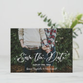 シンプル ロマンチック スクリプト 星空 フォト セーブ ザ デート セーブザデート (スタンド正面)