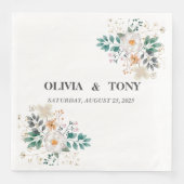 シンプル ロマンティック フラワー ウェディング オーダーメイド (正面)