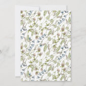 シンプル ワイルドフラワー | 結婚式延期のお知らせ 招待状 (裏面)