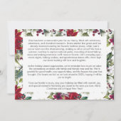 シンプル ワン フォト ホワイト タイポグラフィー ファミリー アップデート シーズンカード (裏面)