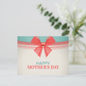 シンプル ヴィンテージ ハッピー マザーズデー | ポストカード (スタンド正面)