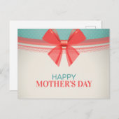 シンプル ヴィンテージ ハッピー マザーズデー | ポストカード (正面/裏面)