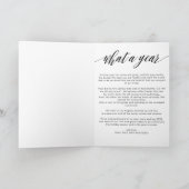 シンプル 今年の思い出 フォト コラージュ シーズンカード (内部)