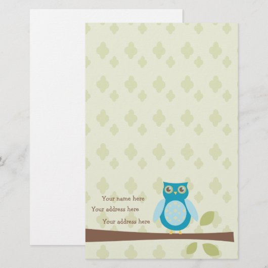 シンプル 便箋 (正面/裏面)