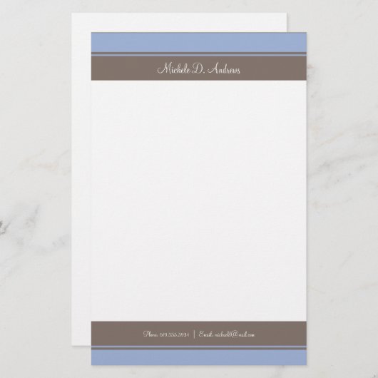 シンプル 便箋 (正面/裏面)