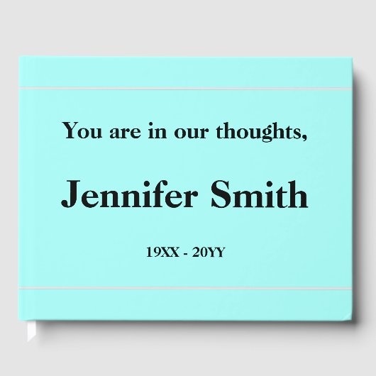 シンプル&保守葬儀案内書 ゲストブック (正面)