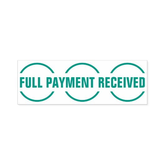 シンプル「全額お支払い済み」スタンプ セルフインキングスタンプ (デザイン)